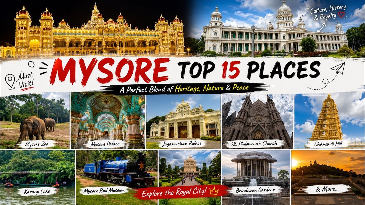 Top 15 Places in Mysore | Mysore Places to Visit in Tamil | Places to Visit in Mysore |Mysore Travel
