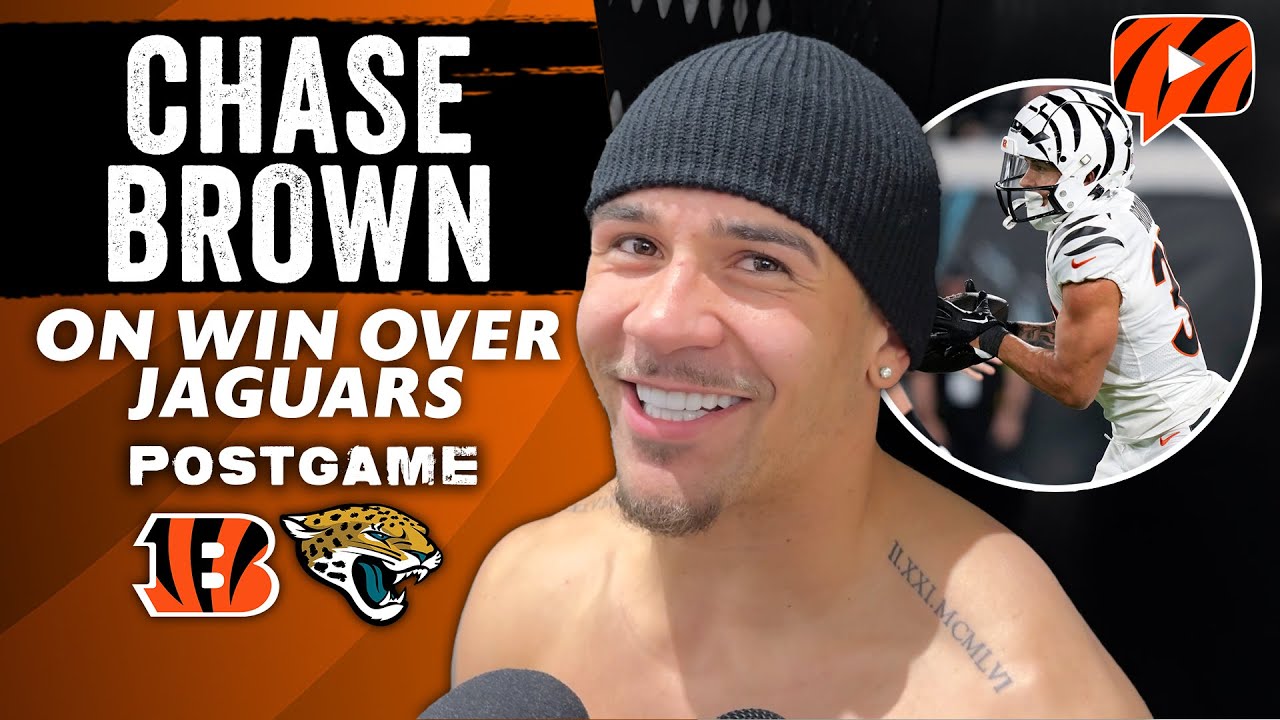 Bengals RB Chase Brown Reacts to Win Over Jaguars | MNF Week 13