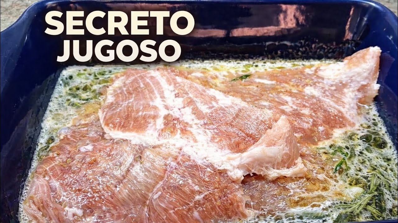 Secreto de cerdo al horno con cerveza | Jugoso y muy fácil