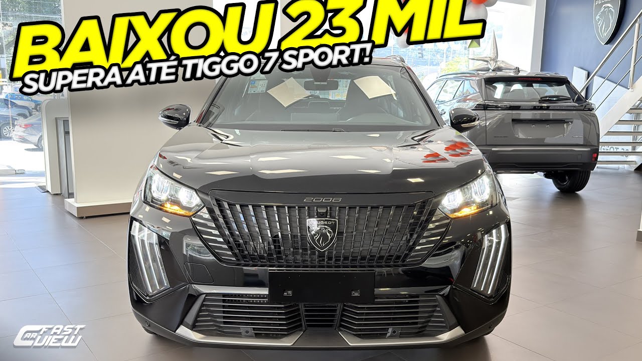 NOVO PEUGEOT 2008 2026 VERSÃO INTERMEDIÁRIA R$8 MIL +BARATO E EQUIPADO QUE TIGGO 7 SPORT VALE!