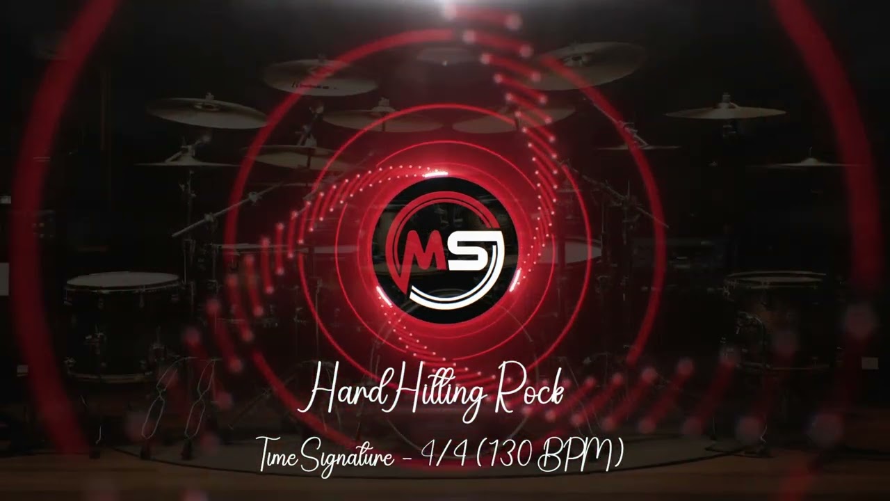 130 BPM ‖ Hard Hitting Rock #1 ‖ 4/4 Drum Track ‖ Drum Beat ‖ Metronome