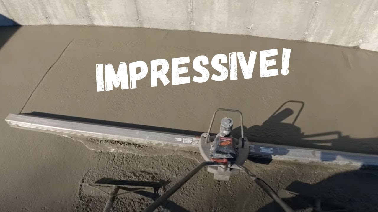 How To Pour A 50' X 32' Concrete Floor with the ScreeDemon Battery Powered Vibratory Screed