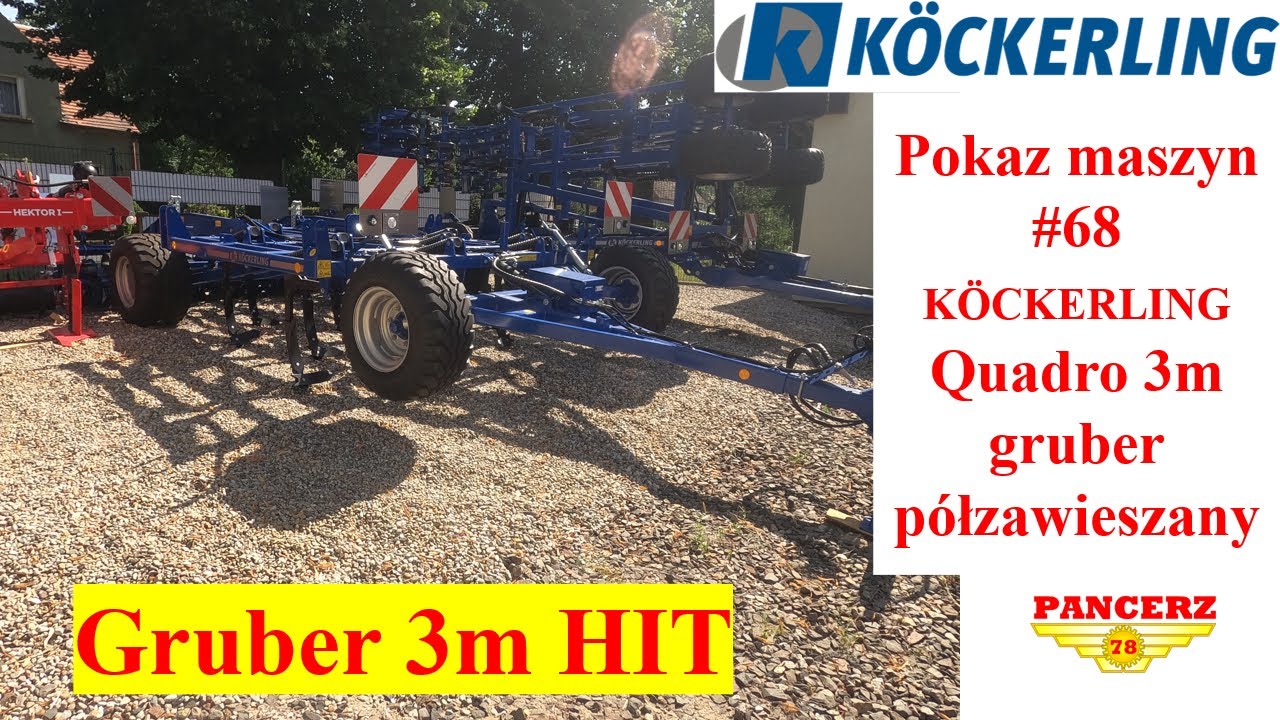 Pokaz maszyn #68 Kockerling Quadro 300 kultywator ciężki Nowy nabytek 2021 Pokaz dilerski