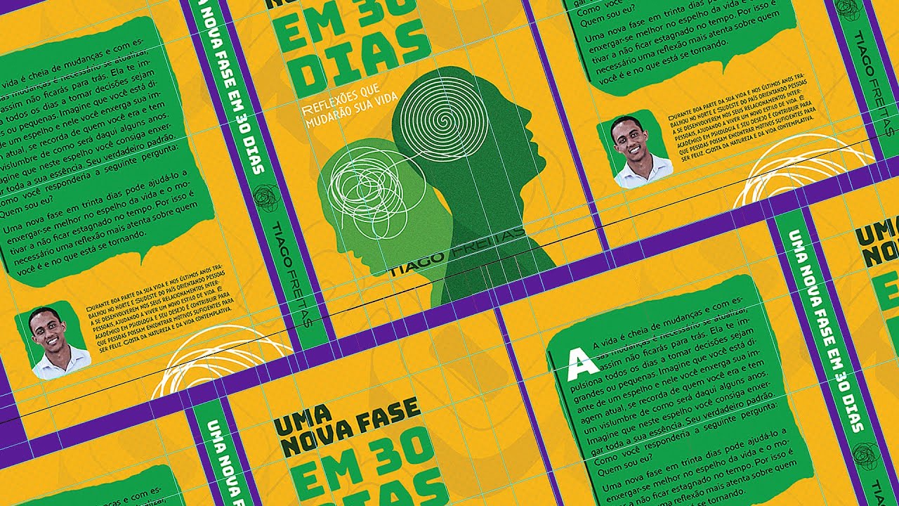 Estruturando CAPA de LIVRO (com orelha) no PHOTOSHOP + INDESIGN | Design Editorial