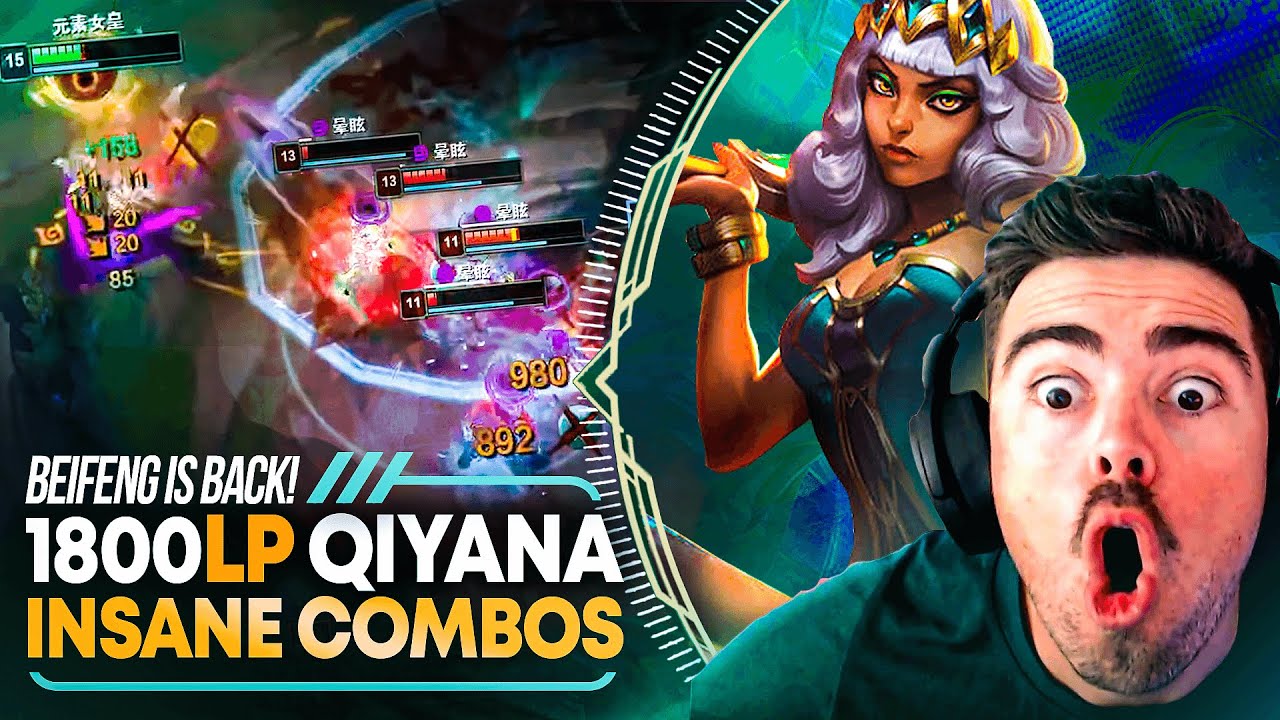 1800LP Qiyana SUPER SERVER SMURFING *UNBELIEVABLE COMBO’S*