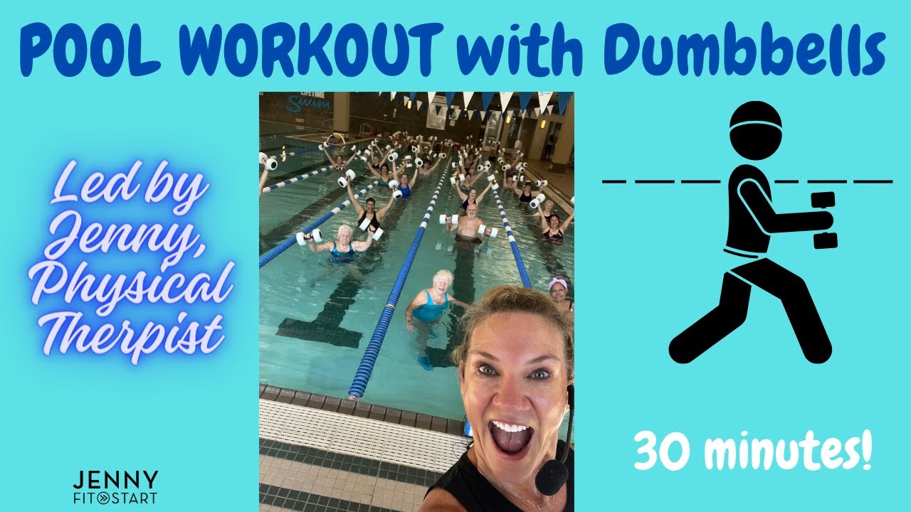30 minute POOL WORKOUT (with bells)