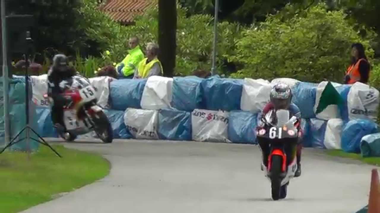 Classic Motorrace Mill 17-8-2014 training diverse klassen