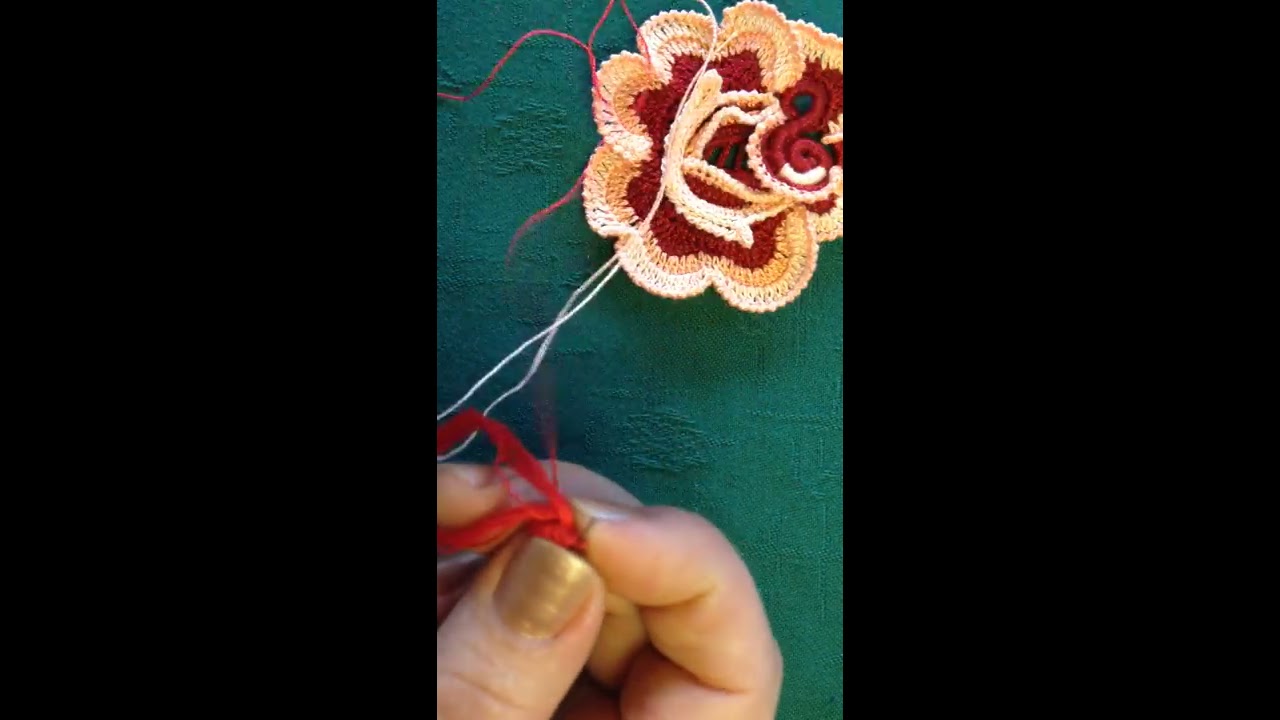 VIDEO Nº15/1 CROCHET  IRLANDES CENTRO DE ROSA