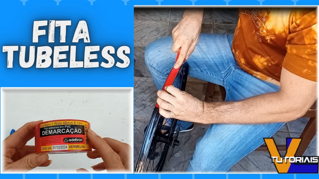 FITA TUBELESS CASEIRA TOP! PARA RODA DA BIKE