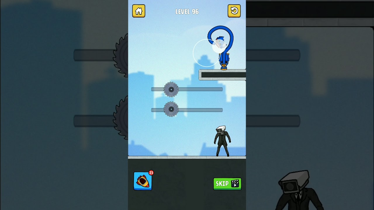 Toilet Monster: Move Survival Levels 95 - 96 (Android, iOS) #shorts #ToiletMonster #skibiditoilet