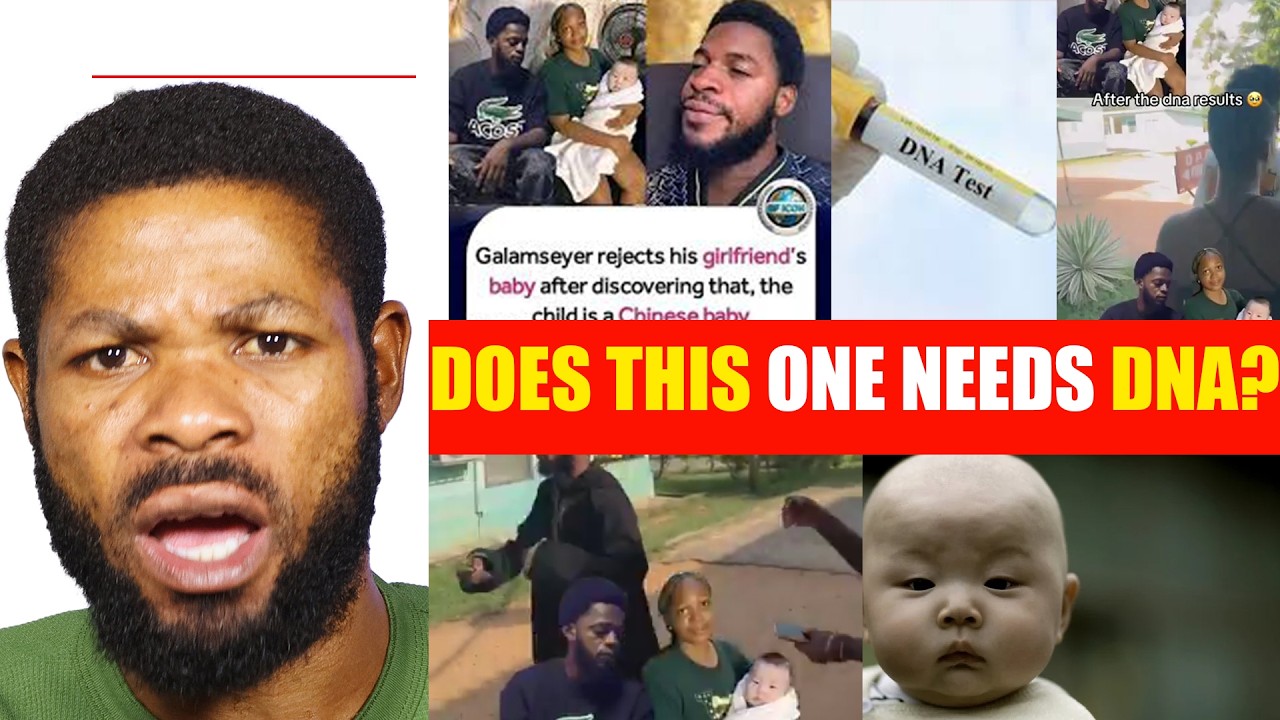 😂 Husband fights wife for giving birth to chinese baby in Galamsey area, Request DNA. Family refuse