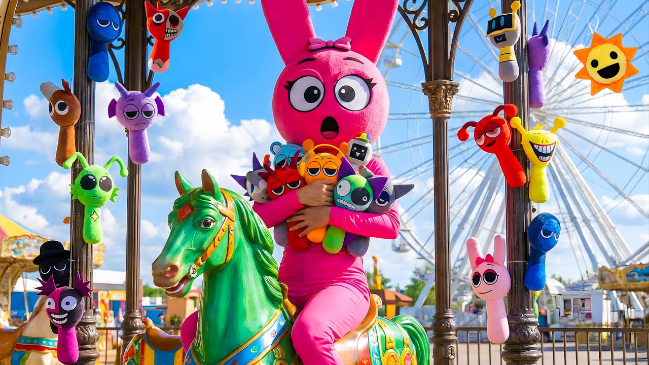 Where is Sprunki Hiding? 🔍 Pinki Amusement Park Adventure 🎡