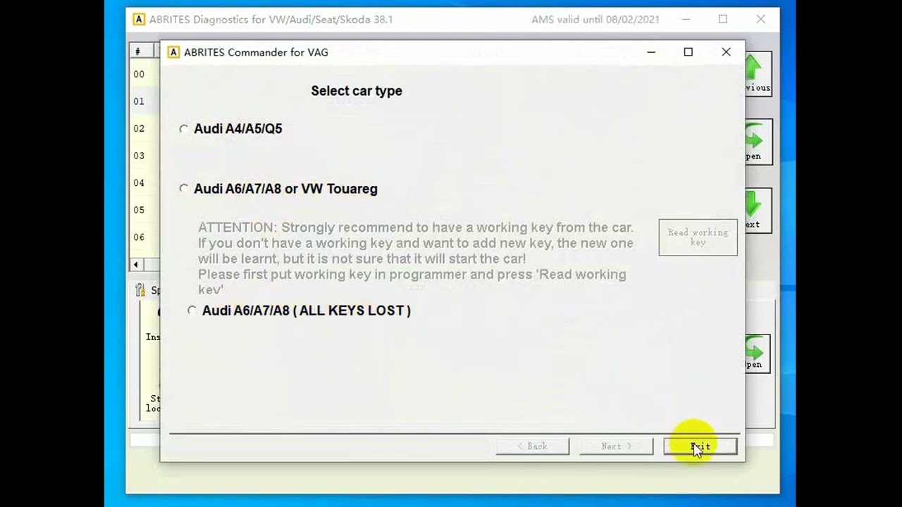 SVCI 2020 VAG Special Function (V38.1) Component Protection and MQB platform
