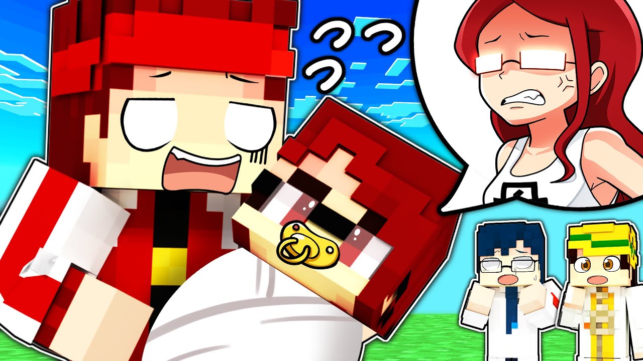 赤ちゃんになった最強お母さんvs天才キッズ【マイクラ/マインクラフト】