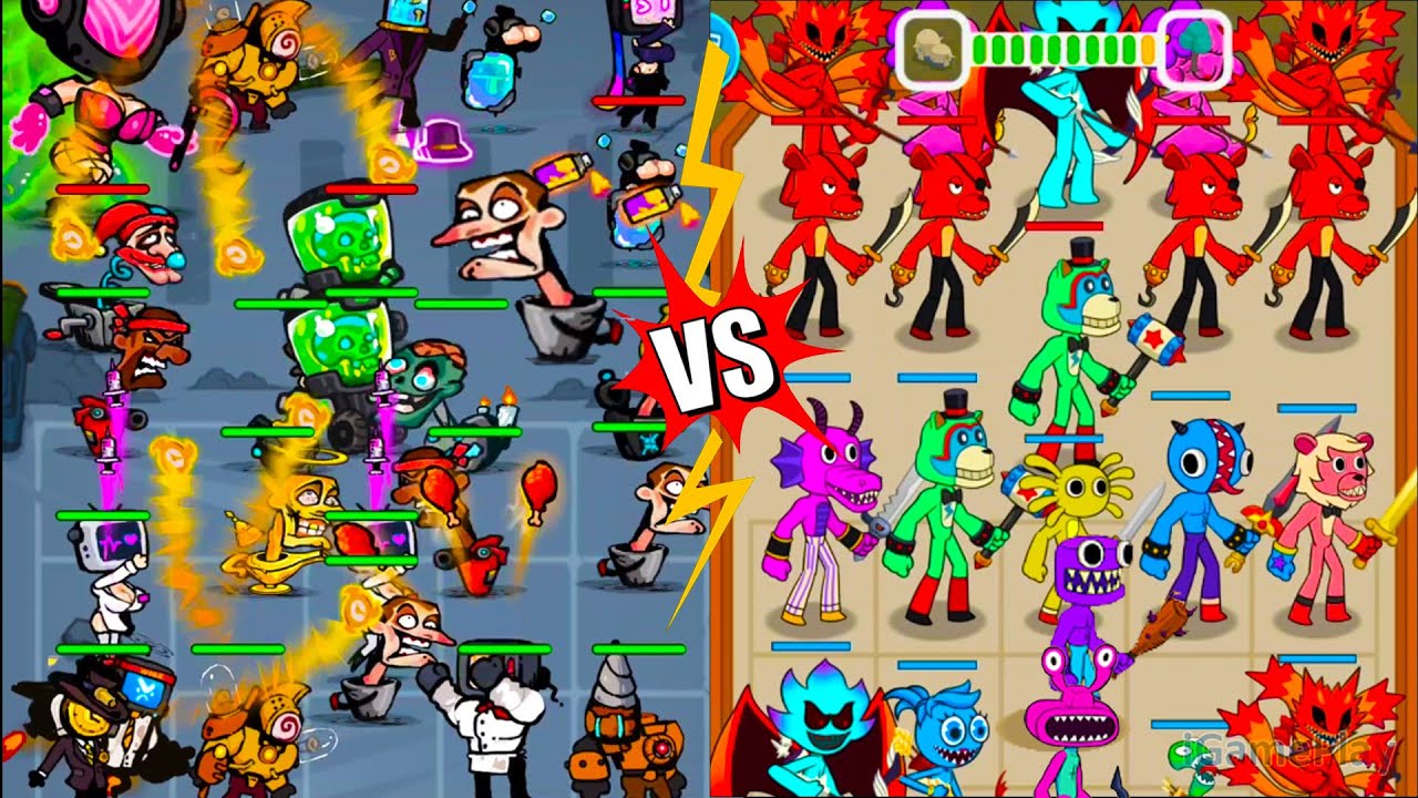 Battle warriors Strategy game VS Merge Monster Friends ⭐ Merge Simulator Battles