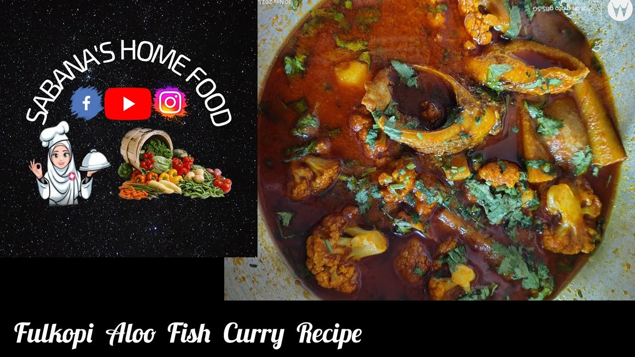 Fulkopi  Aloo Fish Curry Recipe/  Spicy  And Tasty 