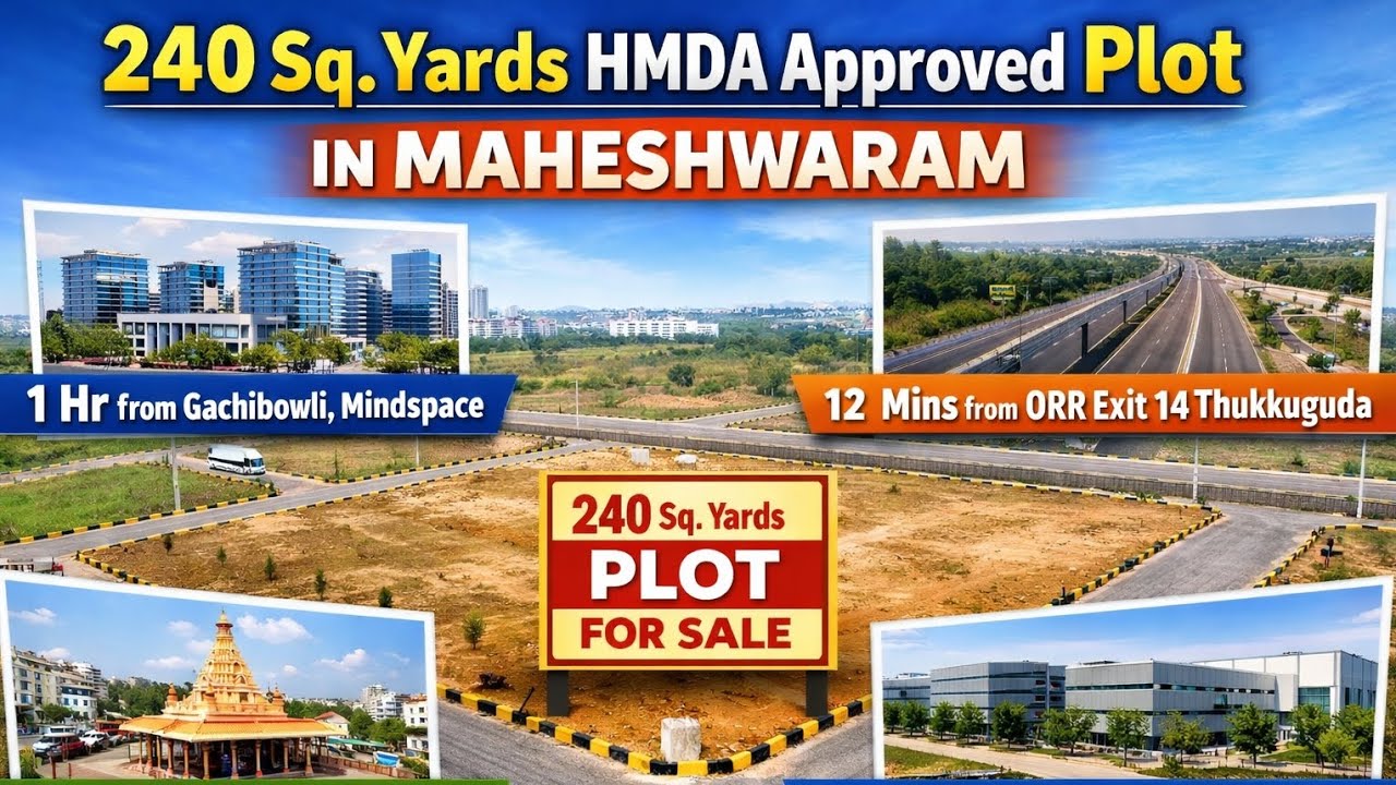 240 sq yrds, 8500 per yrd #bestprice  #maheshwaram#realestate#thukkuguda #plot#property#house #land 