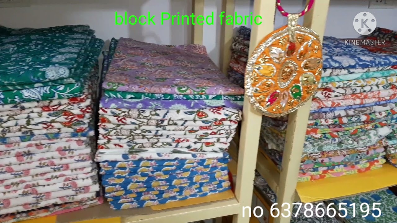 Sanganeri cotton fabric