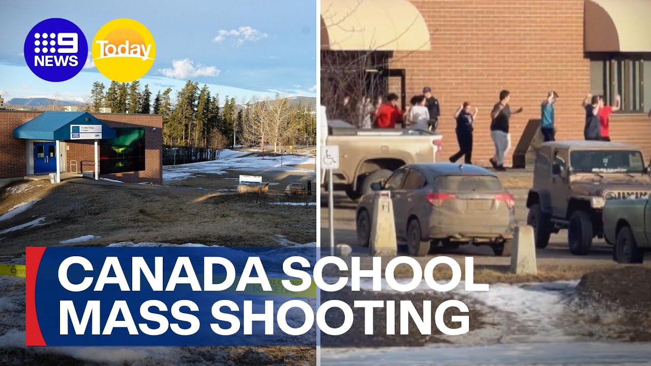 10 dead after mass shooting at a Canadian high school | 9 News Australia