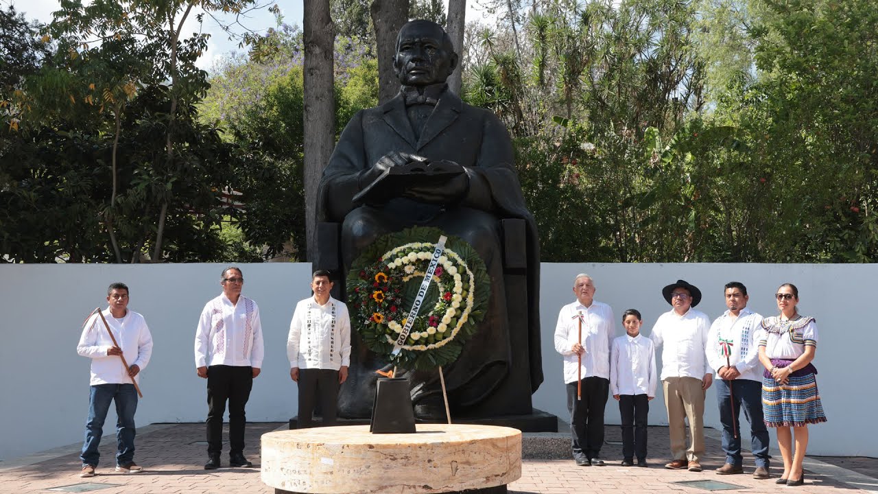 218 Aniversario del Natalicio de Benito Juárez García, desde Guelatao, Oaxaca