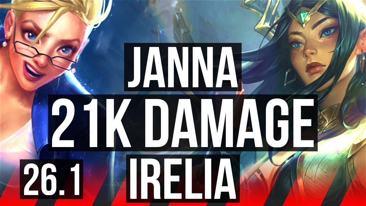 JANNA vs IRELIA (TOP) | 21K damage | TR Grandmaster | 26.1
