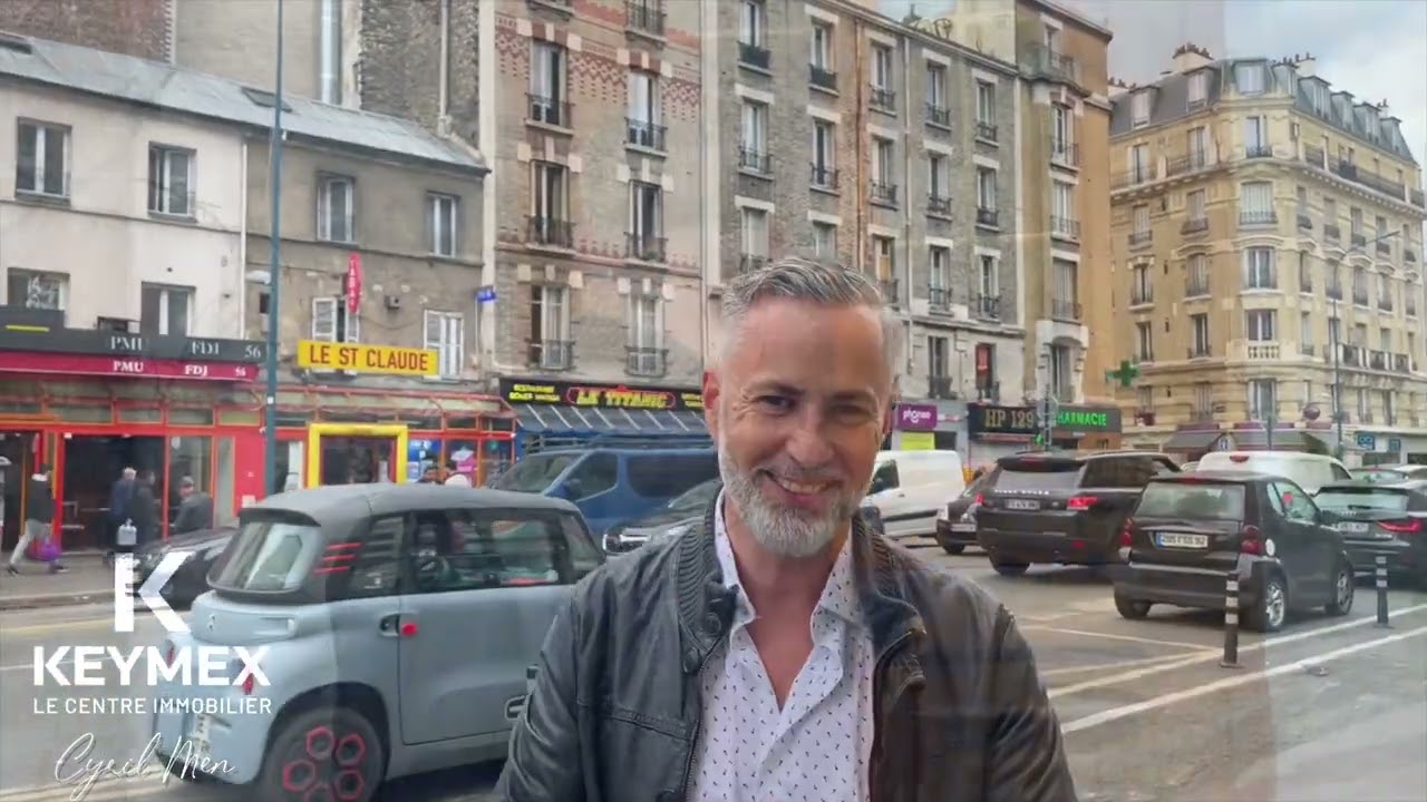 Visite appartement 68m2 PANTIN -Métro HOCHE- Cyril Men Keymex Immobilier