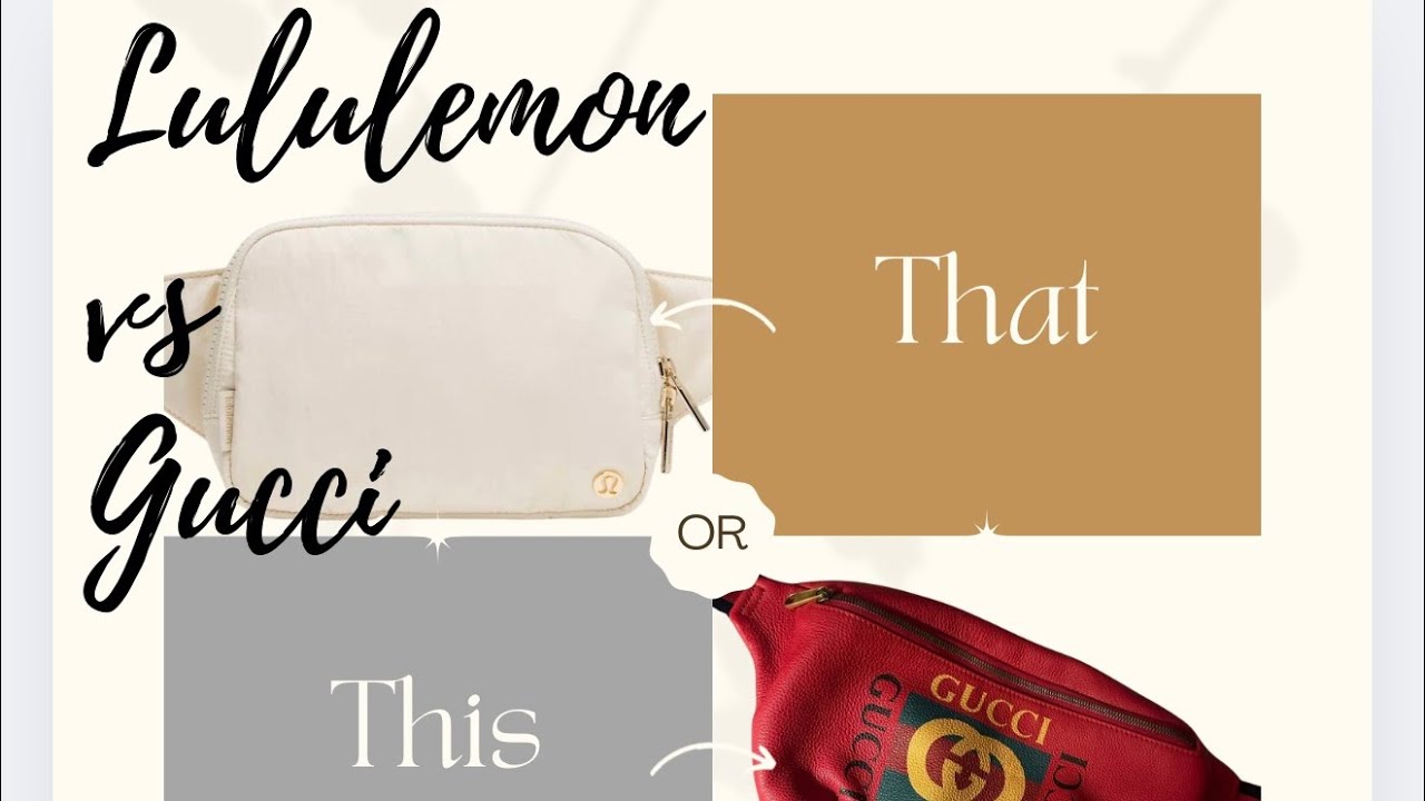 Everyday Bag: Gucci vs Lululemon Belt Bag
