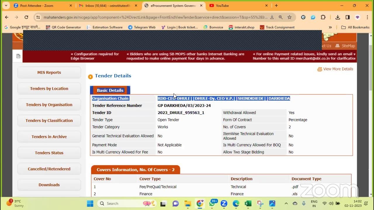Grampanchayat ZP Tender Documents Drawings Estimates