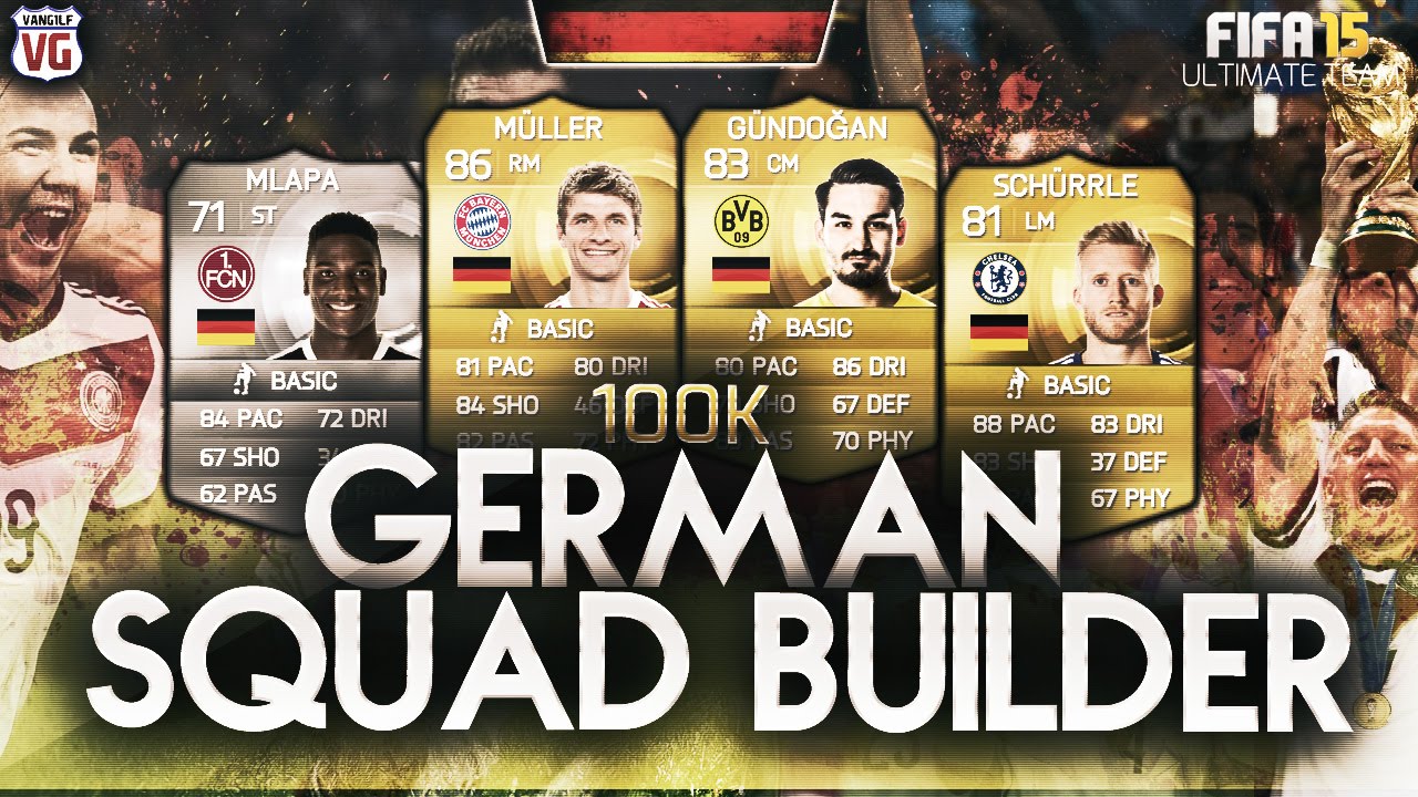 FIFA 15 FUT | 100K BEAST GERMAN / BUNDESLIGA SQUAD BUILDER ft Muller Schurrle Gundogan & Mlapa