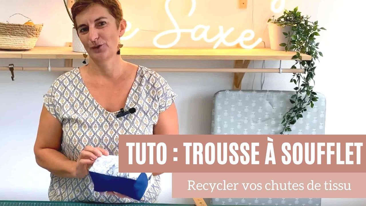 TUTO COUTURE : Trousse à maquillage (soufflet + fermeture éclair)
