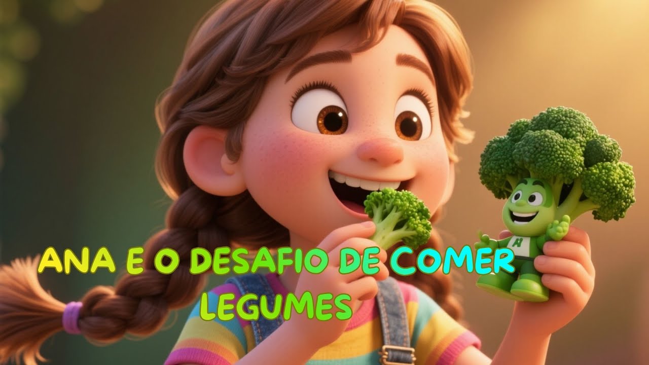 Ana e o Desafio de Comer LegumesAna Aprende a Comer Legumes! | Desenho Infantil Educativo 🥦🥕