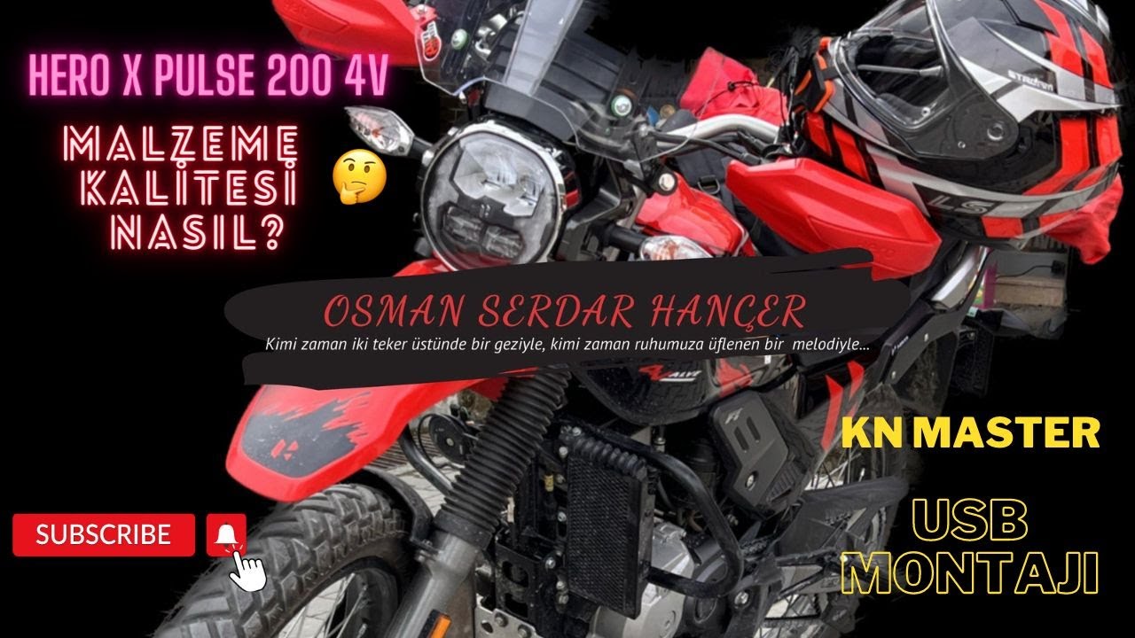 Hero X Pulse 200 4V Malzeme Kalitesi Nasıl ?🤔| KnMaster USB Montajı
