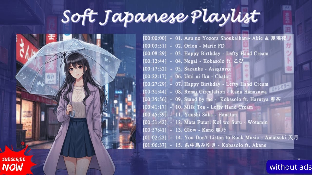 Soft Japanese Playlist to Chill/Relax/Sleep/Work/Study
