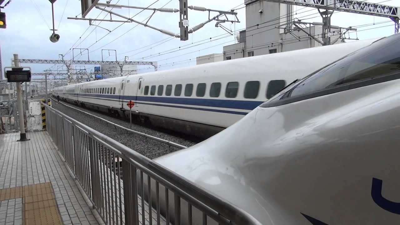 700系　こだま662号　浜松駅到着　発車 SHINKANSEN　KODAMA　HAMAMATSU STATION