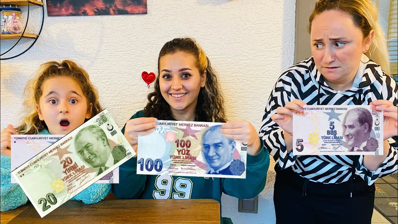 5 TL VS. 25 TL VS. 100 TL İLE BİR GÜN GEÇİRMEK!! aslı ca