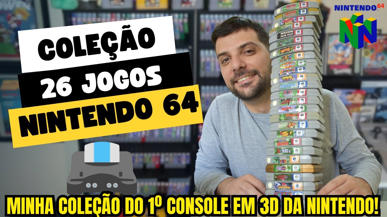 Minha Coleção de JOGOS Originais de NINTENDO 64!