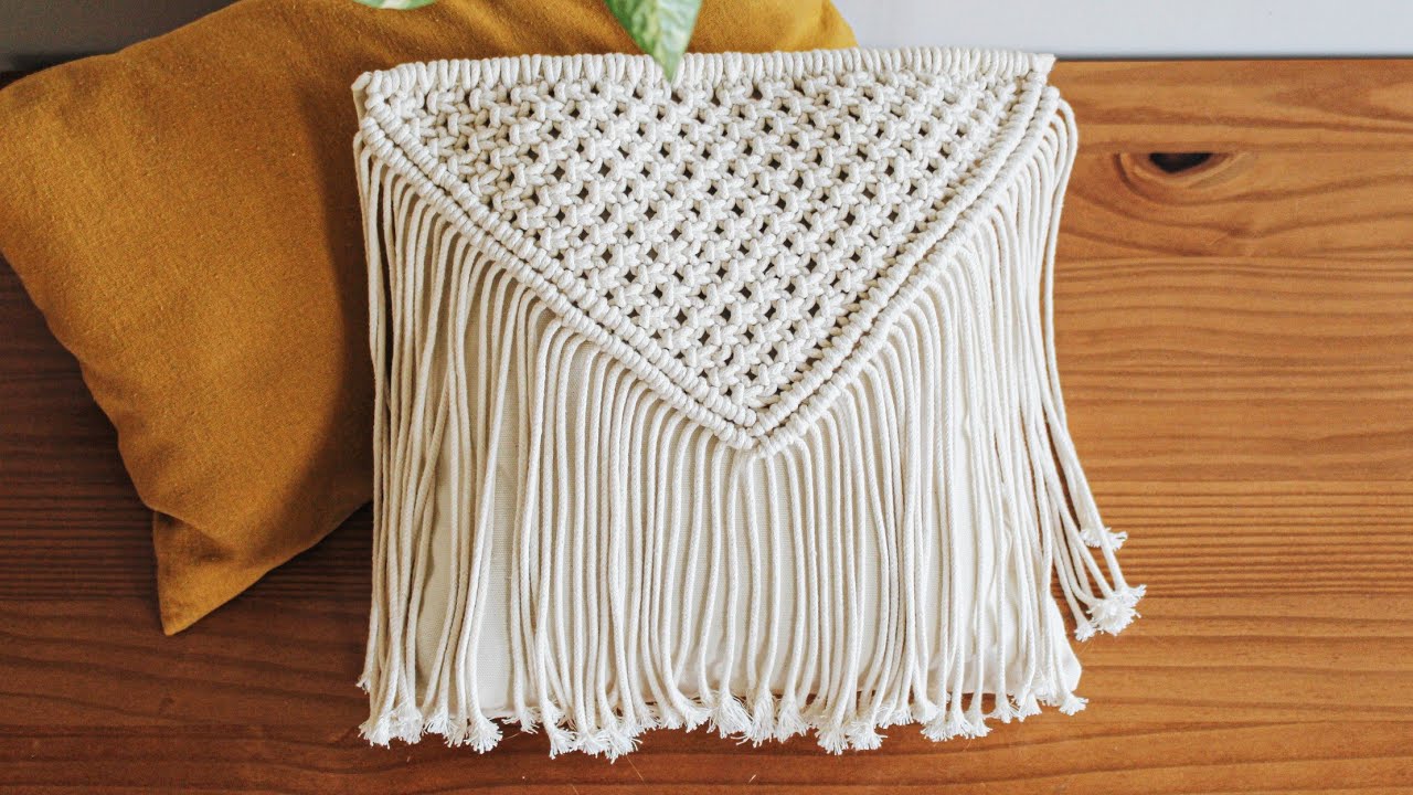 Fazendo uma capa de almofada em Macramé | DIY