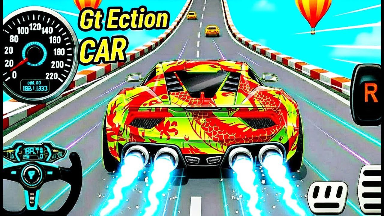 Mega Ramp Sport Car Racing 3D - Extreme Car Stunts -Android Gamepla #MegaRamp #3DGames #CarRacing 48