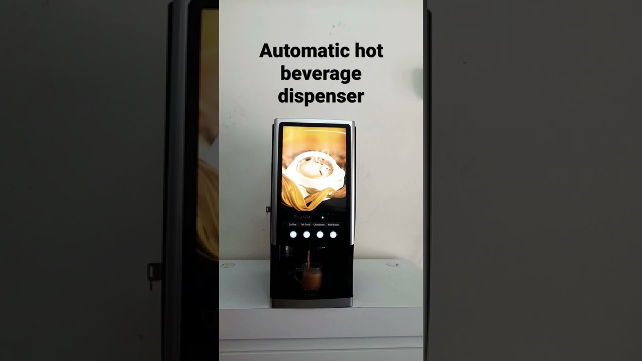 Automatic Hot beverage dispenser (3in1) with hot water button. Rayhill brand