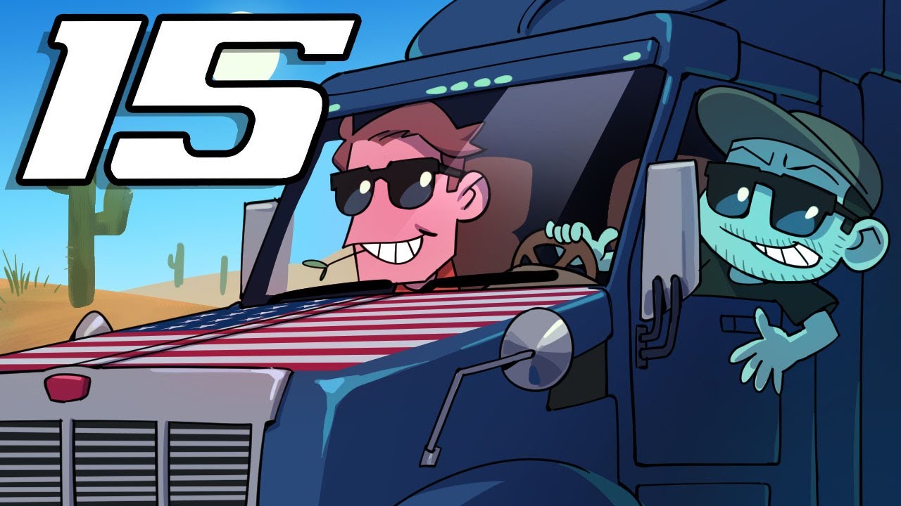SuperMega Plays AMERICAN TRUCK SIMULATOR - EP 15: Double Trouble