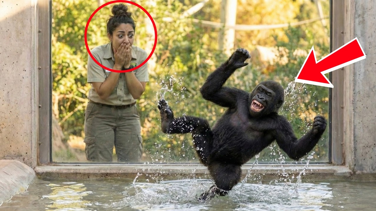 When a Baby Gorilla Dances in the Pool, No One Expected What Happened Next | animal stories