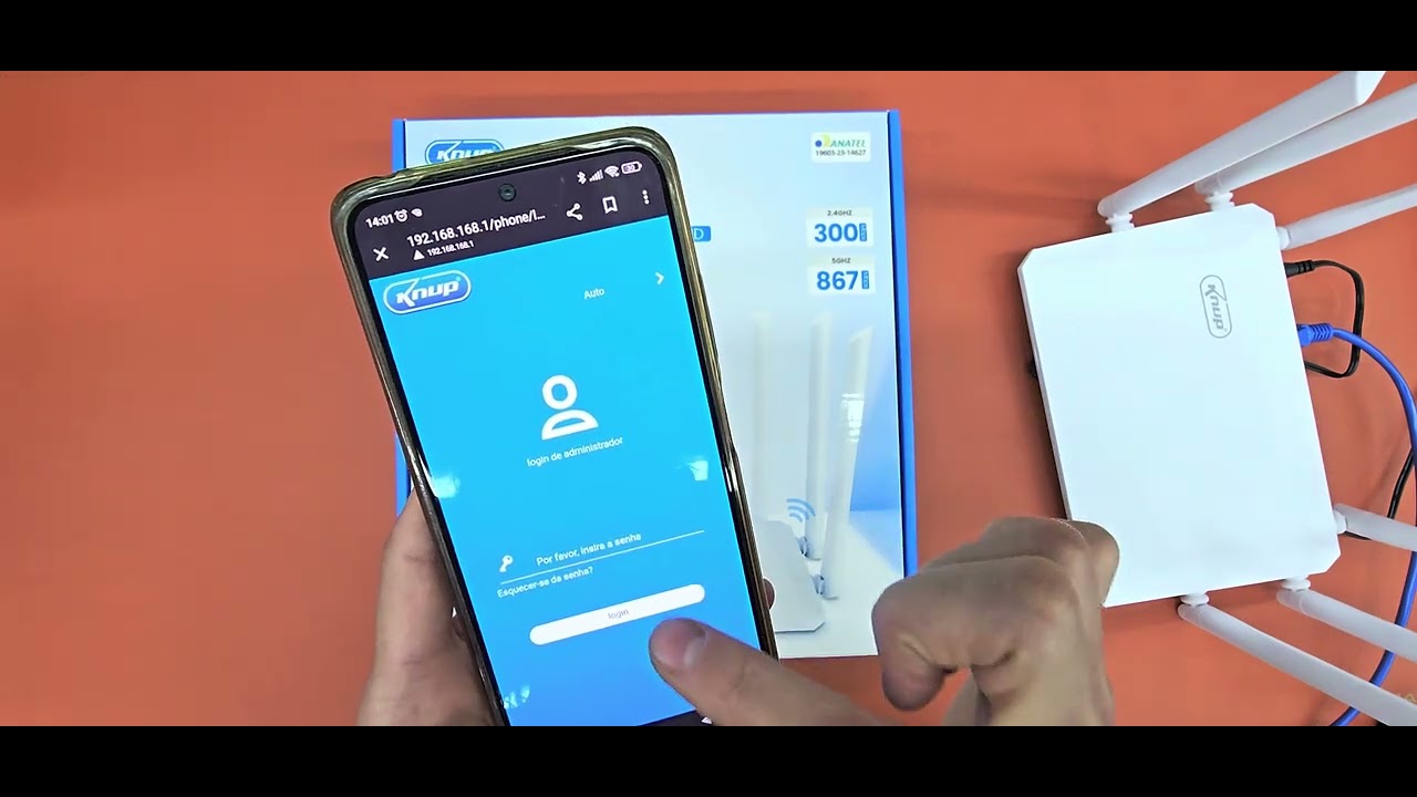 Como configurar ROTEADOR KNUP RW403/G dual band no modo ROTEADOR 