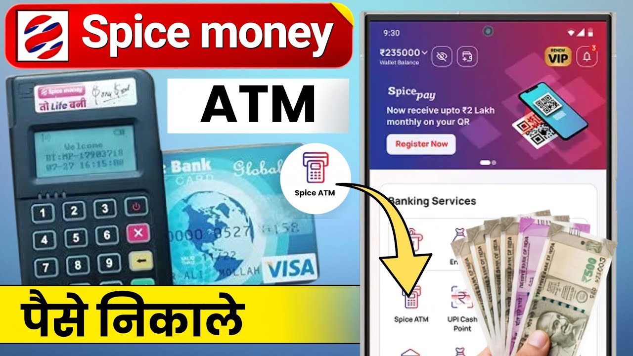 Spice Money ATM Se Paise Kaise Nikale | How To Withdrawal, Check Balance From Spice Money Mini ATM