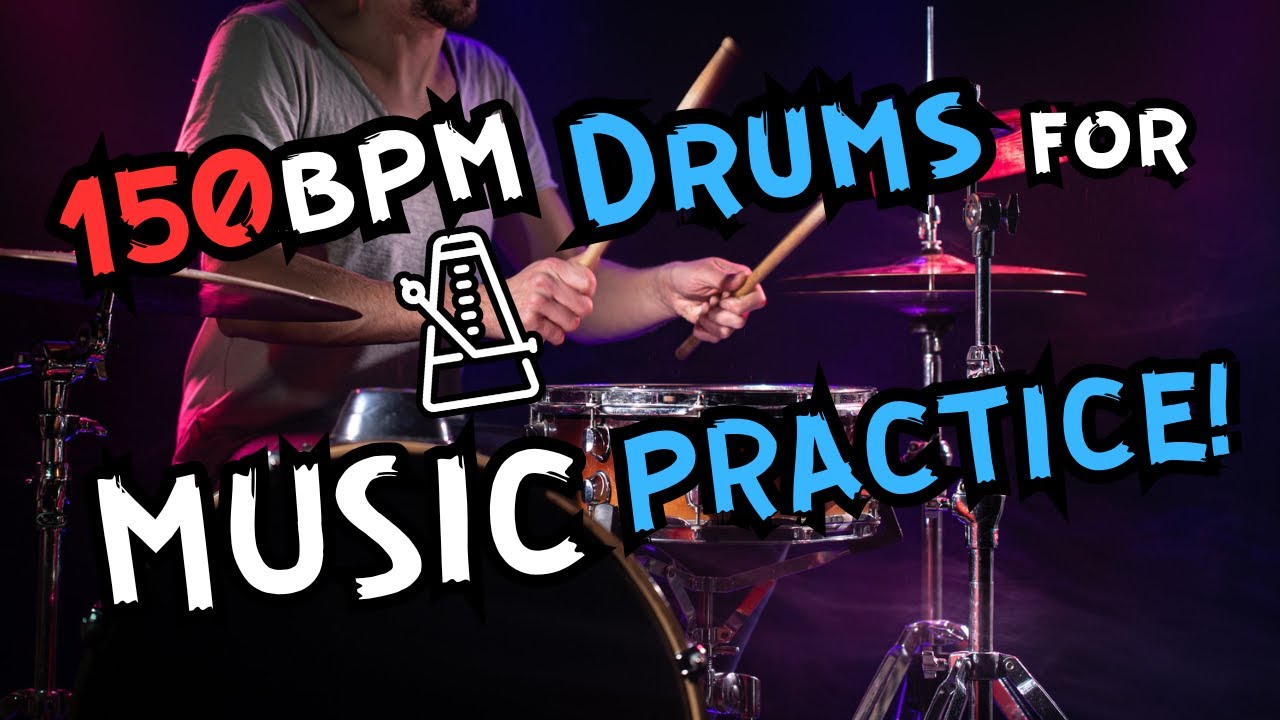 Drum machine for music practice 150 BPM