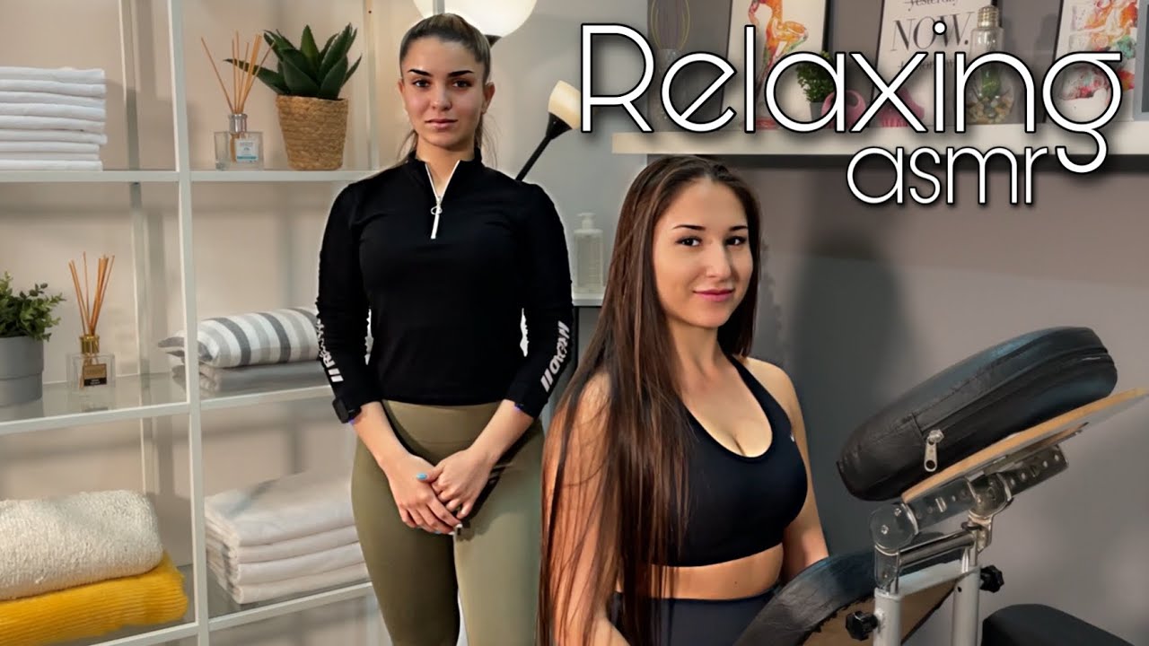 ASMR Female Massage for Deep Sleep (No talking) - Head, Back and Neck Massage