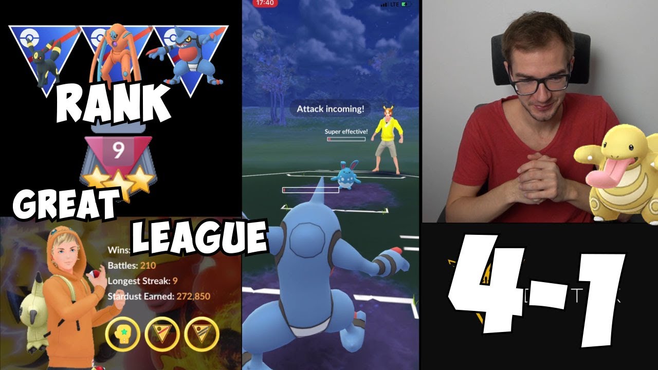 TEN TEAM JEST SUPER! GO BATTLE LEAGUE! WALKI GREAT LEAGUE! 4-1 POKEMON GO