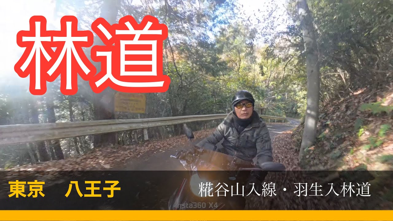 ◾️林道◾️東京八王子　糀谷山入線・羽生入林道付近　タイカブで走る林道走行動画　バイク　モトブログ　YAMAHA ヤマハ　i8 115cc