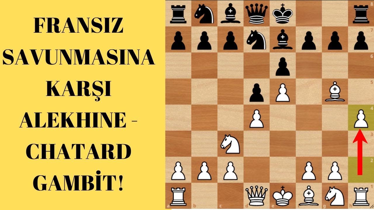 FRANSIZ SAVUNMASINI TOPA TUTAN AŞIRI SALDIRGAN GAMBİT