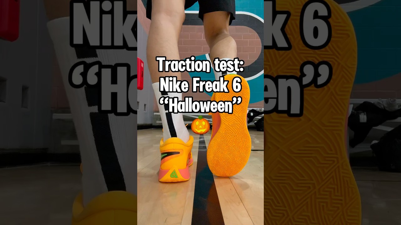 #Traction_test of the Nike Freak 6 in the &ldquo;Halloween&rdquo; colorway. #basketball #shoes #hoopkicks #nba