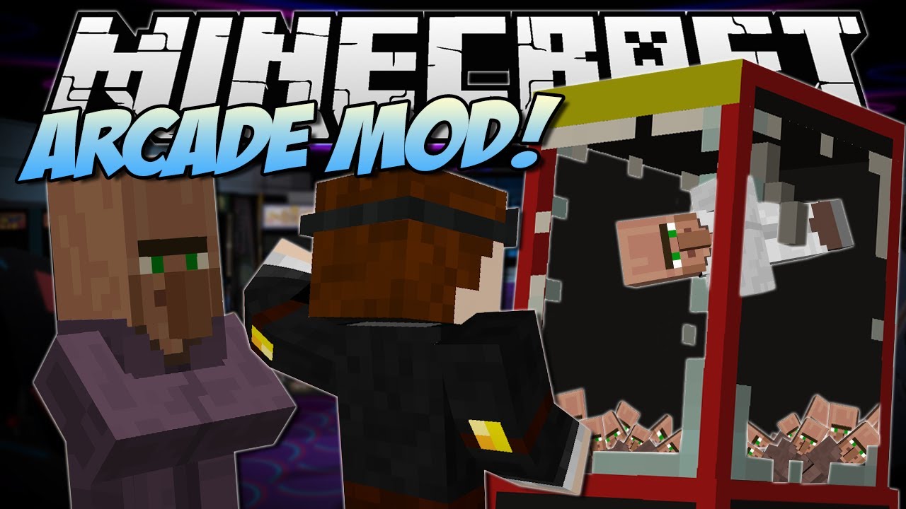 Minecraft | ARCADE MOD! (Claw Machines, Prizes & More!) | Mod Showcase